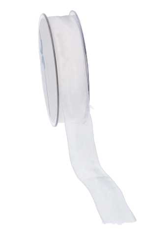 [K1320141] Organza Lint Creme 25mm x 50 meter.