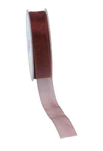 [K1320150] Organza Lint Bruin 25mm x 50 meter.