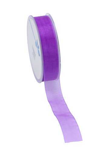 [K1320159] Organza Lint Paars 25mm x 50 meter.
