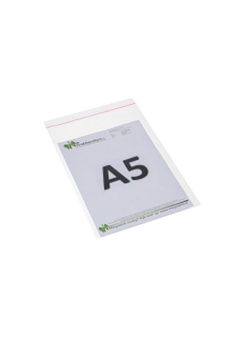 [K1070356] Plastic Zakje Transparant Met Plak Strip A5 16.5x22+5cm PP 100stuks