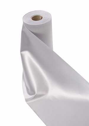 [K1570005] Geschenklint Breed Stof Labro Zilver 20cm x 30meter