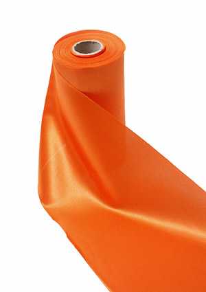[K1570006] Geschenklint Breed Stof Labro Oranje 20cm x 30meter