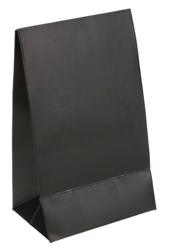 [K1070403] Luxe Kadozakjes Fabro Mat Zwart Met Plakstrip 6x4x10cm 10stuks