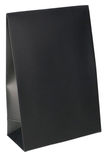 [K1070407] Luxe Kadozakjes Fabro Mat Zwart Met Plakstrip 12x6x18cm 10stuks