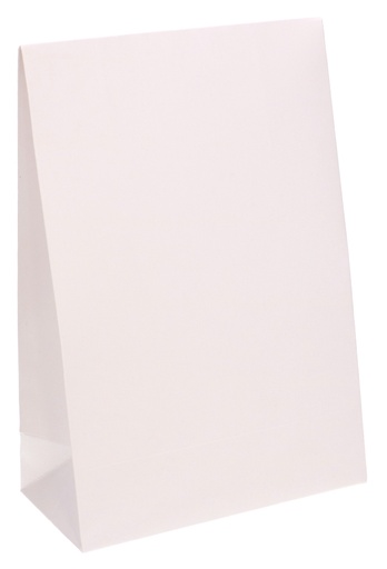 [K1070404] Luxe Kadozakjes Fabro Mat Wit Met Plakstrip 12x6x18cm 10stuks