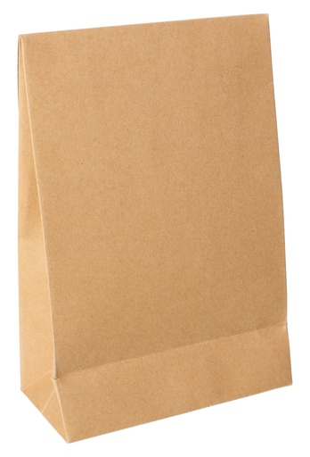 [K1070406] Luxe Kadozakjes Fabro Kraft Met Plakstrip 12x6x18cm 10stuks