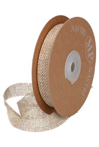 [K1390248] Geschenklint Jute De Luxe Naturel Bruin 15mm x 15 meter