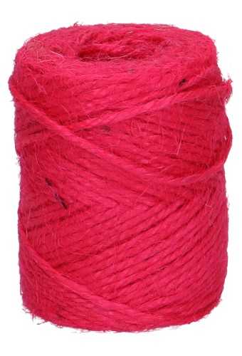 [K1390251] Koord Lint Jute Fuchsia 2mm x 70 meter