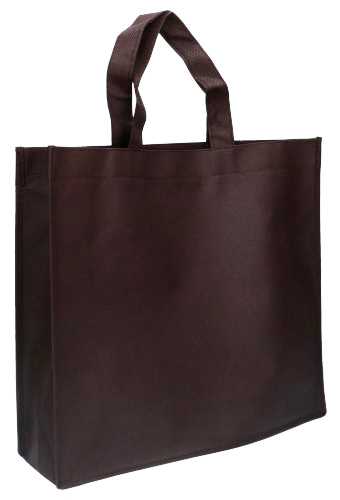 [1110368] AKTIE Draagtas Monza Nonwoven Bigshopper Bruin 40x12x35cm 100stuks