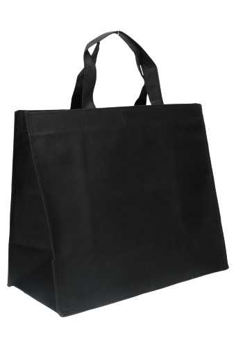 [1110379] Draagtas Monza Nonwoven Bigshopper Zwart 40x20x35cm 50stuks