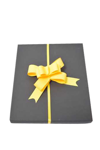 [K1420095] Trek Strikken Massy Mat Geel 110x90+50mm Lint 25mm 50stuks