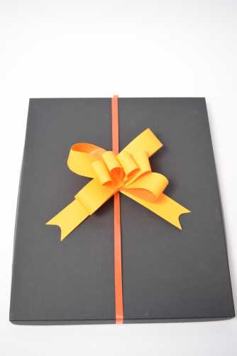 [K1420097] Trek Strikken Massy Mat Oranje 110x90+50mm Lint 25mm 50stuks