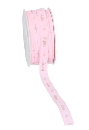 [K1390266] Luxe Satijn Lint Baby Heats Roze 12mm x 20meter