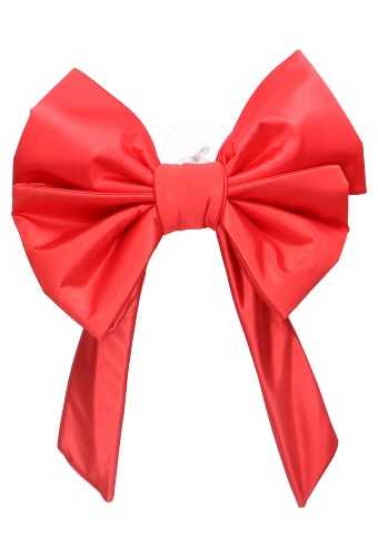 [K1290138] Stoffen Dubbele Strik Verona Rood Met 4 Lussen 37x38cm