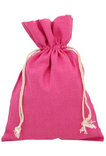 [K1070442] 2 HALEN & 1 BETALEN Kadozakjes Katoen Fuchsia Groot 17x24cm 10stuks