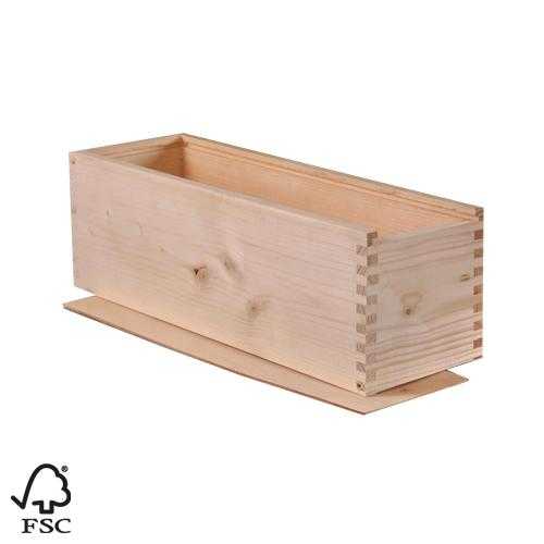 [1170464] Wijnkist 1 Fles Champagne Schuifdeksel 34x11x10.5cm 10stuks