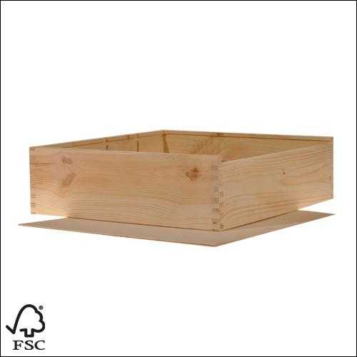 [1170488] Wijnkist 4 Fles Schuifdeksel 34x37.2x9cm 10stuks