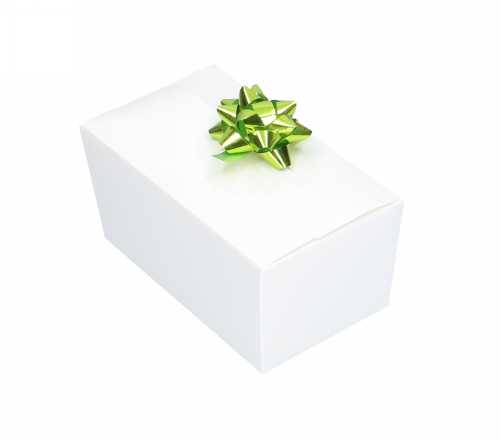 [K1360205] Bonbondoosjes Wit Bella 500 gram 13.4x7.7x6.8cm 25stuks