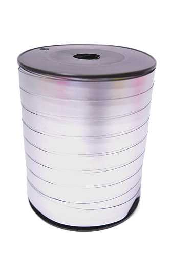 [K1010187] Krullint Mat Metallic Zilver 10mm x 250meter