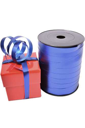 [K1010189] Krullint Mat Metallic Donker Blauw 10mm x 250meter