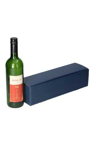 [K1170606] Luxe Wijndozen Ferro Blauw voor 1 fles 34x9x9cm 100stuks