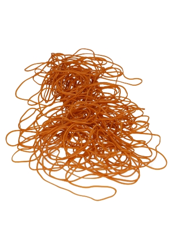 [K1030011] Elastiek Smal Bruin 100mm dia x 1.5cm, nummer 30 1 kilo