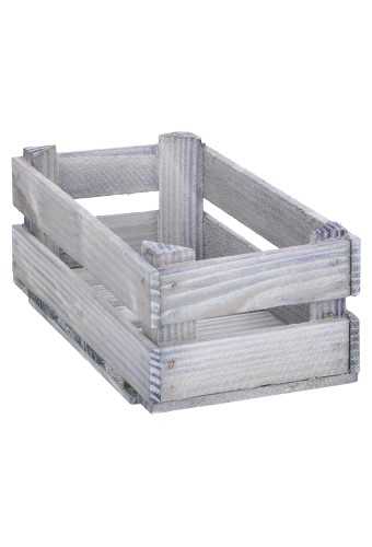 [1190218] Veilingkist Hout Grijs 29x15x10cm 10stuks