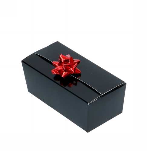 [K1360211] Bonbondoosjes Zwart Bella 250 gram 11.3x6.5x5.5cm 25stuks