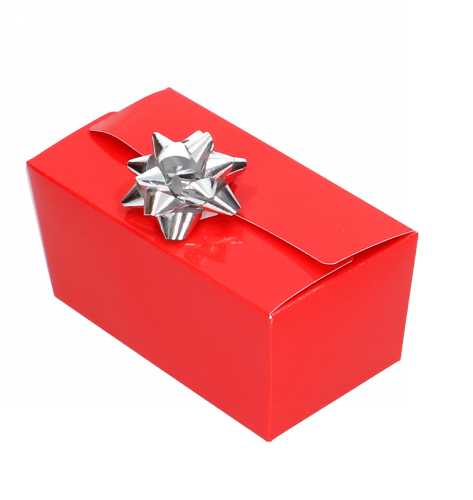 [K1360222] Bonbondoosjes Rood Bella 375 gram 12.7x7.3x6.2cm 25stuks