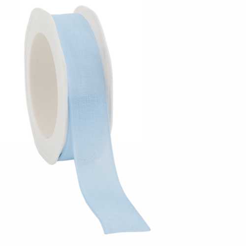 [K1390350] Kadolint Naturel Met Draad Baby Blauw 22mm x 20meter OP IS OP