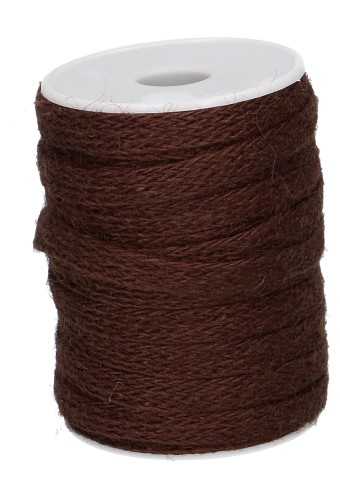[K1390354] Lint Jute Chocolade Bruin 12mm x 20 meter