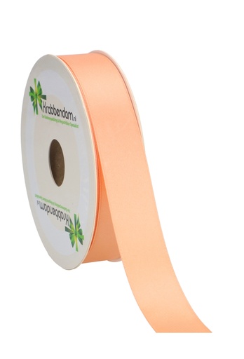[K1300168] Satijn Dubbel Lint 25mm x 50 meter Peach