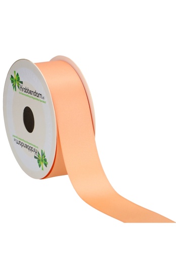 [K1300171] Satijn Dubbel Lint 40mm x 25 meter Peach