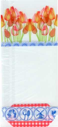 [K1070119] Cellofaan Zakjes Holland & Tulp 10x4x22cm 100stuks