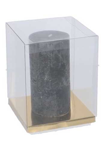 [K1270846] Transparant Kadodoosje Rechthoekig PET 10x10x19cm.10 stuks