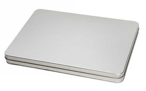 [1150161] Blikken Blanco A4 Met Scharnier Deksel 31.2x22.2x2.5cm 12stuks