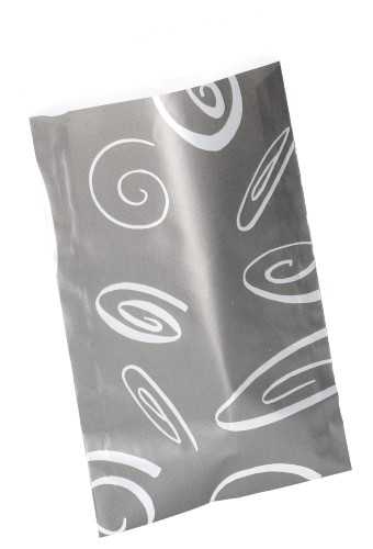 [K1070115] Kadozakjes Mat Grijs Mat Zilver 17x25cm 200stuks  op is op