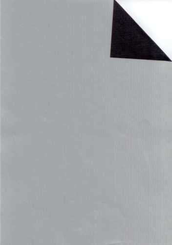 [1060098-60] Luxe Kraft Dubbelzijdig Uni Zilver & Zwart 70gr 60cm x 200meter