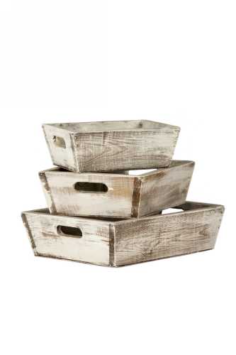 [161002] Aardappelkist Set 3-delig & Old Look Vuren 12stuks