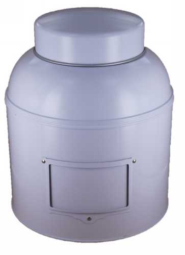 [1150255] Blikken Storage Tins Wit 20.3x24.3cm 6stuks