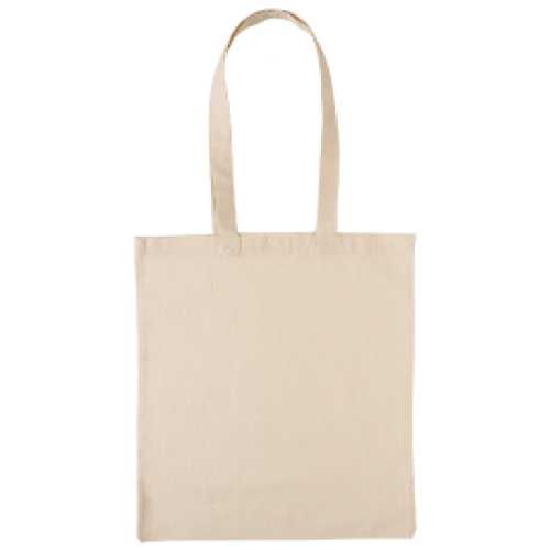 [1540103] Draagtas Katoen Basic Quality 105gr Ecru & Lang Hengsel 38x42cm