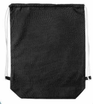 [1540120] Rugtas Katoen Met Bodem 140gram Zwart & Koord 37x11x48cm