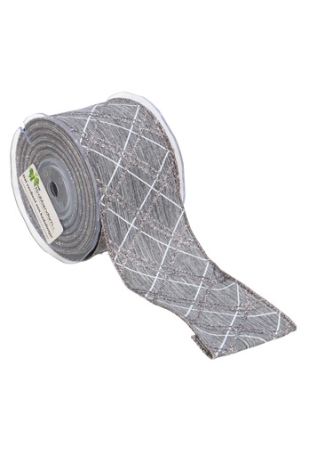 [K1390474] Luxe Stoflint Fella Donker Zilver & Zilver Glitter 65mm x 10meter