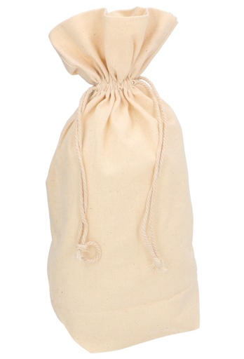 [K1070611] Kadozakjes Blank Katoen Recycled & Koord Super Groot 17x8x30cm 10stuks