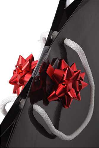 [K1370042] Tassensluiter 2x Mini Bows R50mm Metallic Mat Rood 50stuks