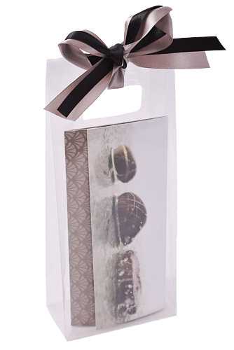 [K1110502] Kadotasjes Dolo Transparant 160my 12x6x28cm EXTRA HOOG 25stuks