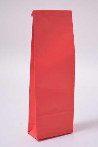 [K1240052] Luxe Blokbodemzakjes Rood Sealbaar 6.8x4x21cm 110grams 100stuks