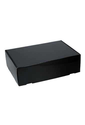 [K5550965] Luxe Verzenddoos Rolo Zwart Blinkend 35x24x10.5cm