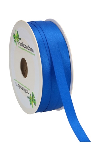 [K1300205] Satijn Dubbel Lint 12mm x 100 meter Donker Blauw