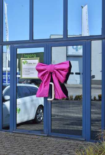 [K1290237-DEUR] Deurstrik Dubbel Magenta Lucca 77x50+40cm & Zuignap lint 25cm